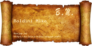 Boldini Mike névjegykártya